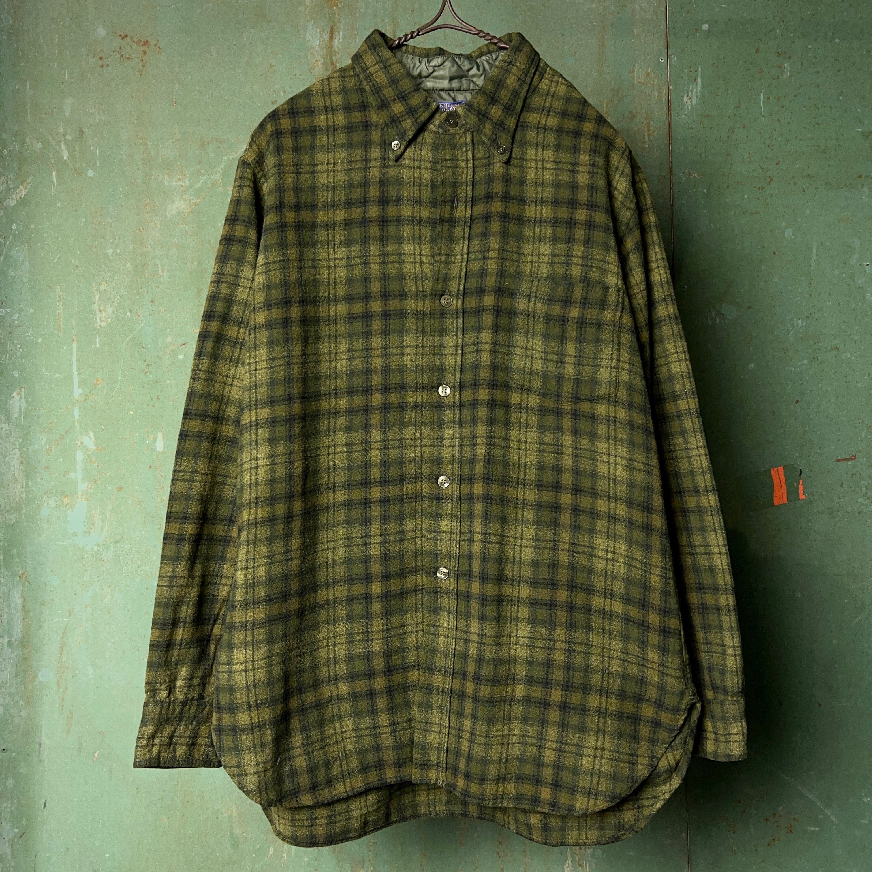 60's PENDLETON Plaid Wool Shirt 60年代 ペンドルトン ウールシャツ