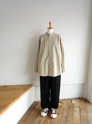 RINEN　タイプライター スタンドカラーシャツ（UNISEX）