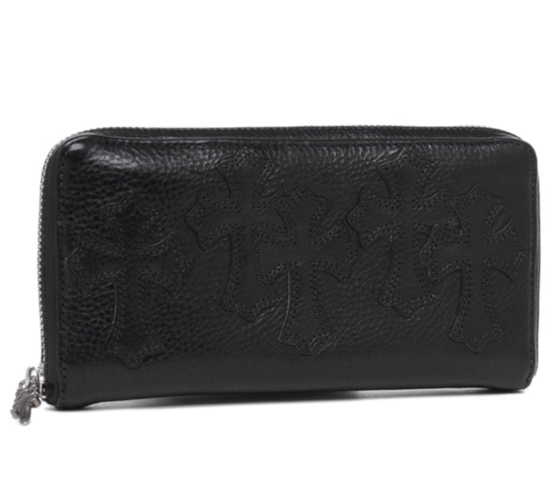 クロムハーツ CHROME HEARTS 長財布 ブラック メンズ BLACK