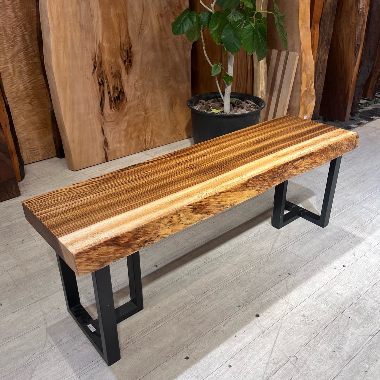 ≪浅草本店≫ゼブラウッド 一枚板 1200×340-320×60 242140-3 t001