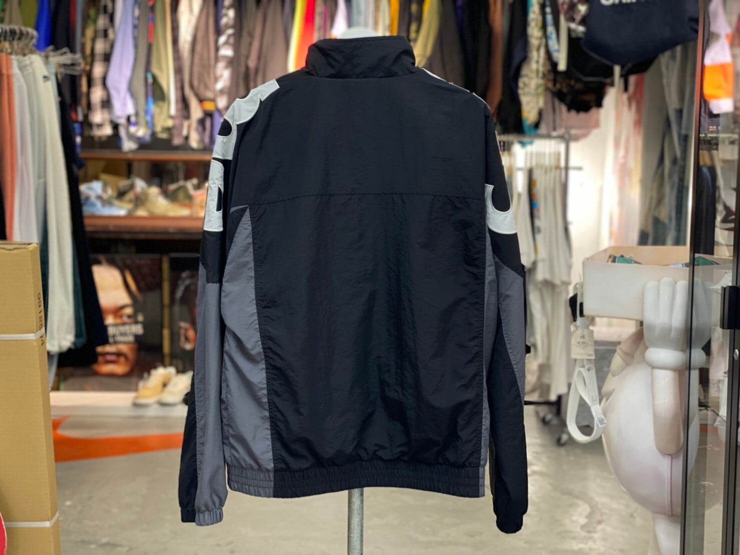 Supreme Shoulder Logo Track Jacket　black