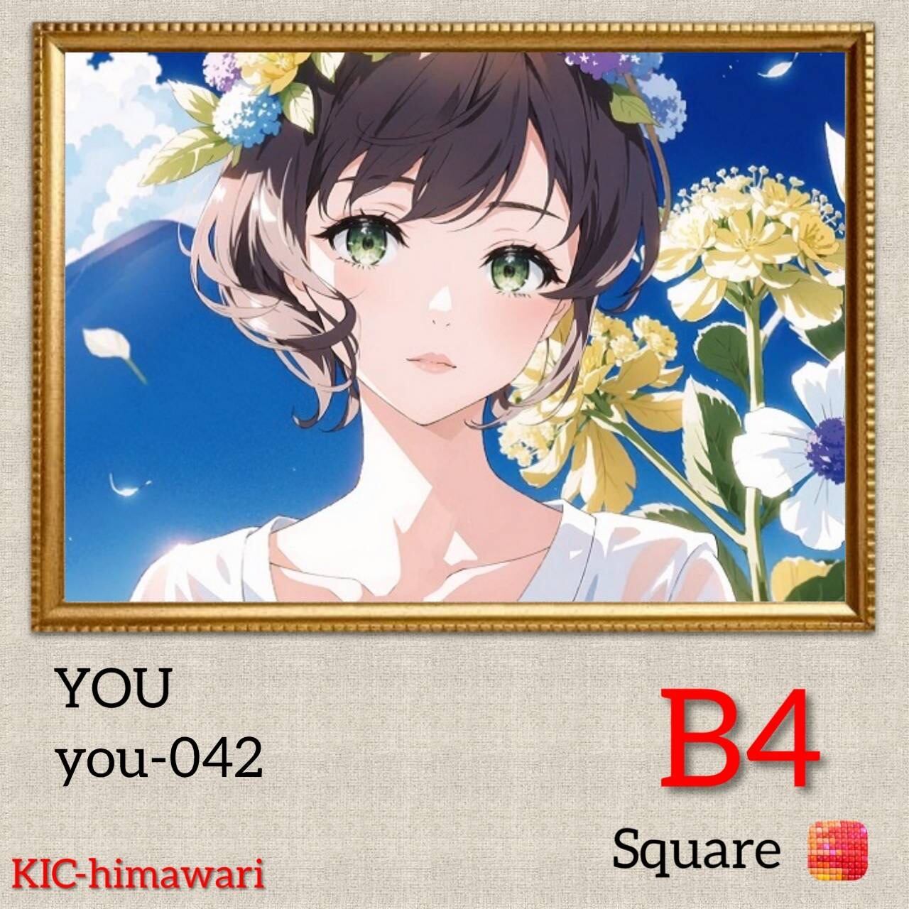 B4サイズ 四角オーロラ3色＆フェアリー3色入【you-042】ダイヤモンドアート