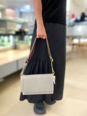 DEUX MILLE ドゥミル フラップ2wayバッグ[GRAGE]