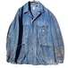 [Lee 91-J] Vintage High-Aging Coverall Denim Jacket [1970s -] Vintage Aging Denim Jacket
