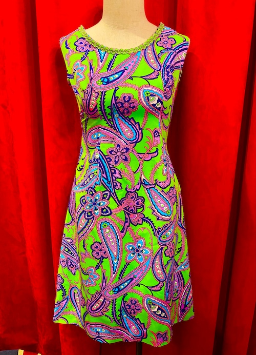 英国　70’ｓ Vintage 　ワンピース