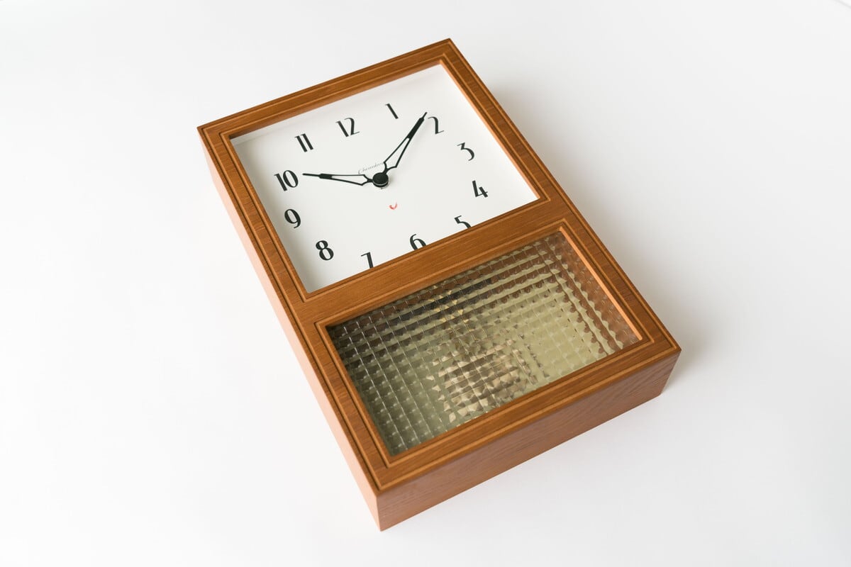 GLASS PENDULUM CLOCK EL STYLE 【CAFE BROWN】 | シャンブル【CHAMBRE