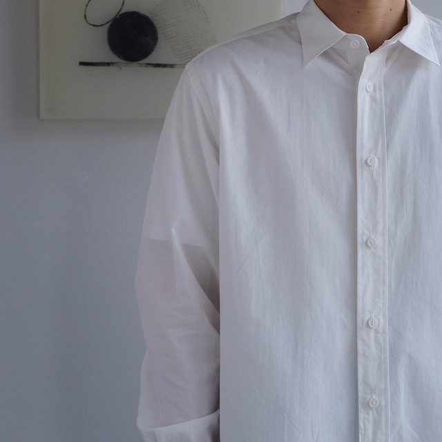 PERSONAL MATTERS / ORGANIC COTTON BROAD SHIRT［MILK WHITE］