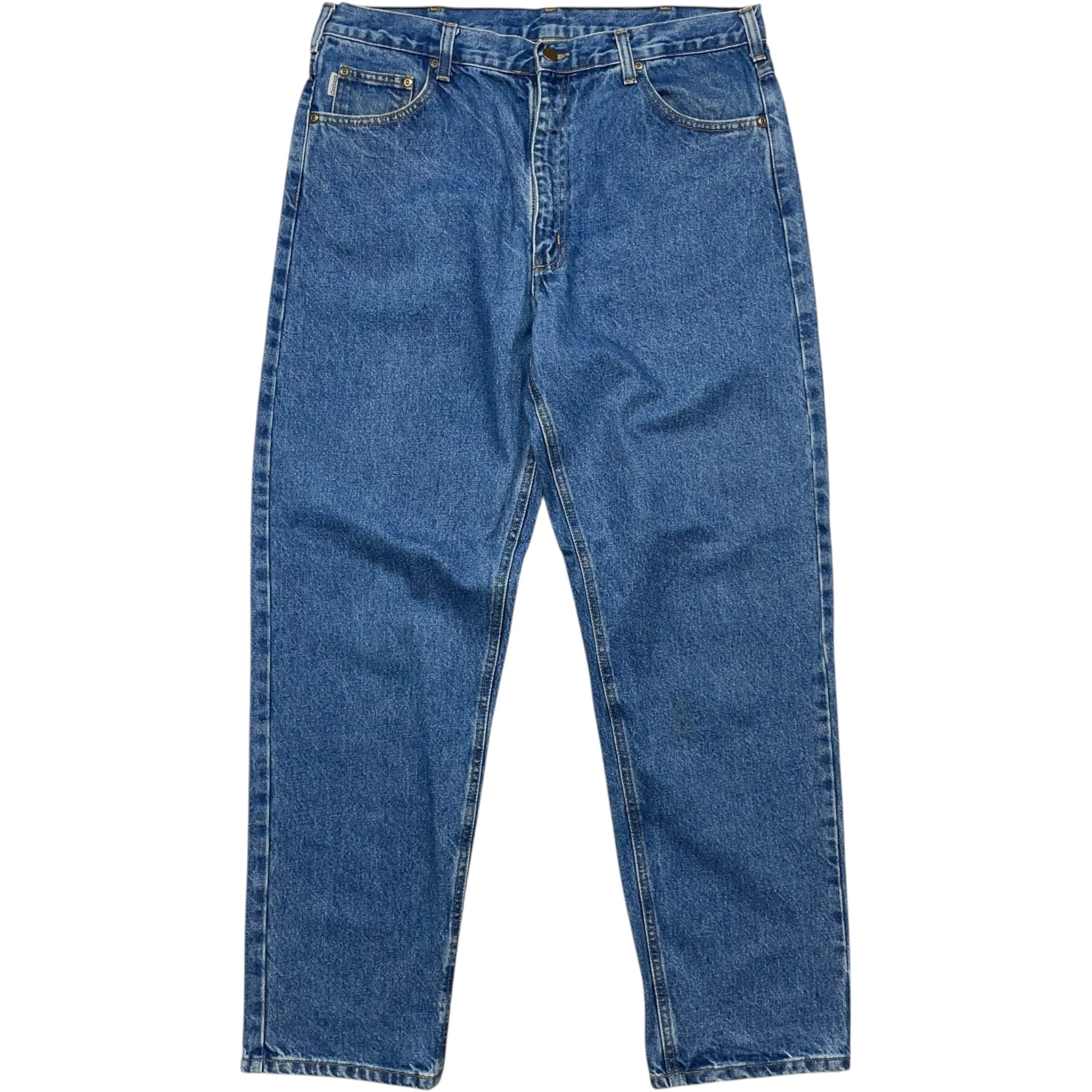 《実寸 W38L32》 Carhartt カーハート デニムパンツ ブルー no.5096