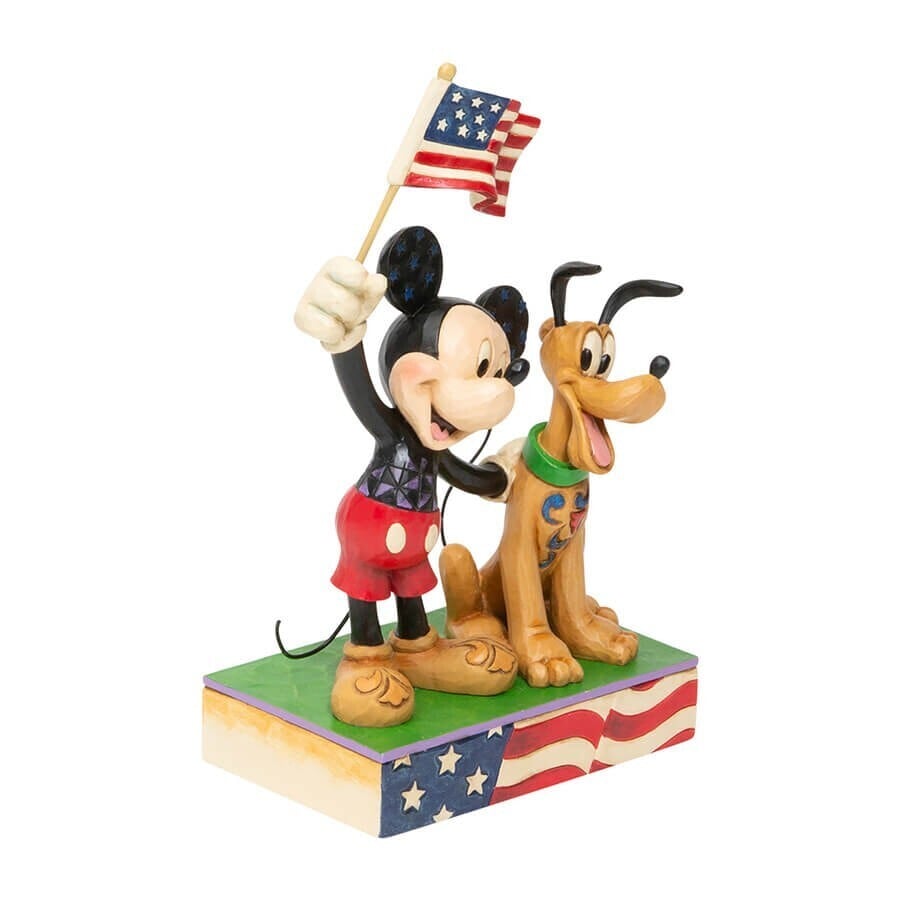 ミッキー＆プルート アメリカンフラッグ【Disney Traditions