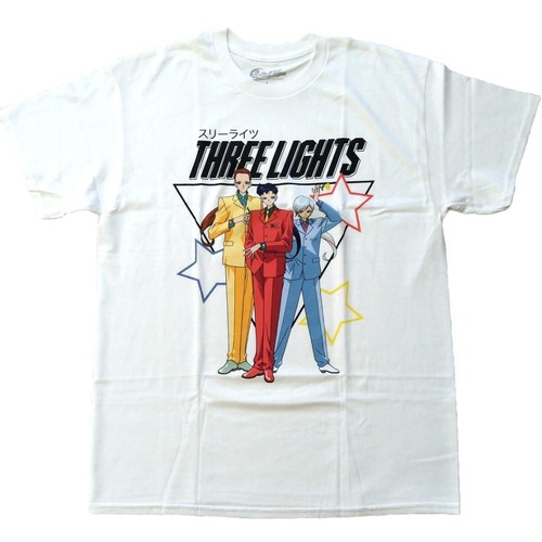 セーラームーン　Tシャツ　Lサイズ　白　スリーライツ　アニメT　公式 *