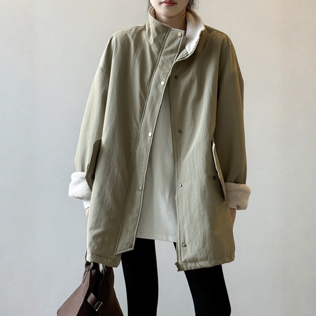 ミリタリーボアミドルアウター　　12103