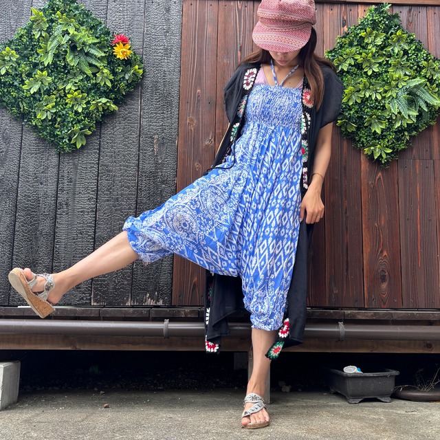 オルテガ柄2wayアラジンパンツ