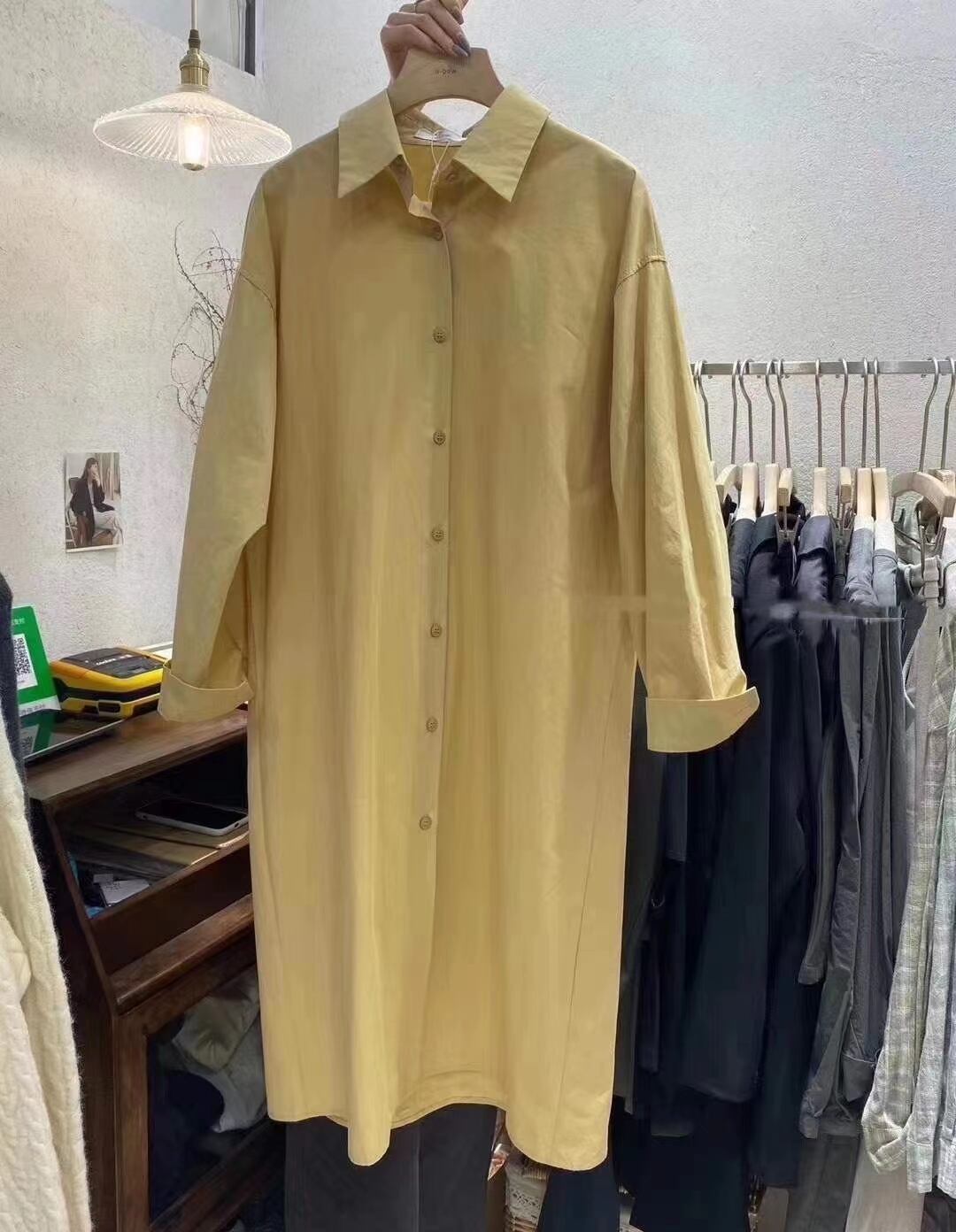 カラーシャツワンピース　AJ2205-D15