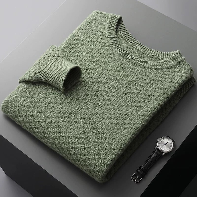 2024最新作 カシミヤ セーター メンズ カシミヤ100％ クルーネック 抗