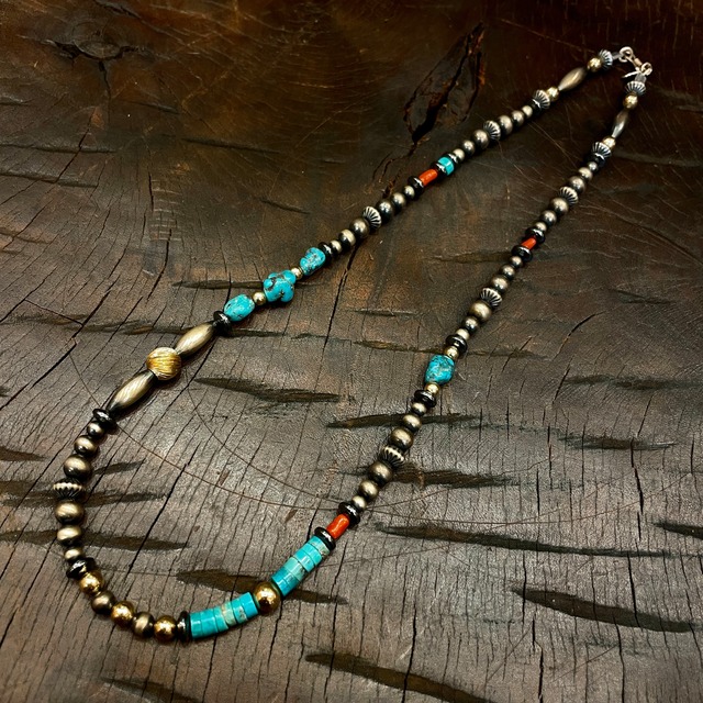 ブライト（Bright）ネックレス（Wave Turquoise）50cm