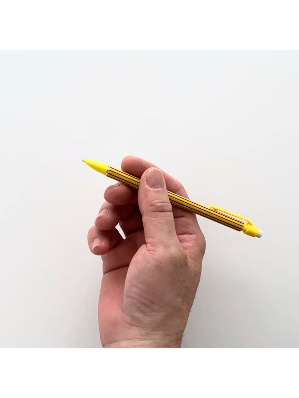 シャープペンシル ストライプ 黄色 / Striped Mechanical Pencil