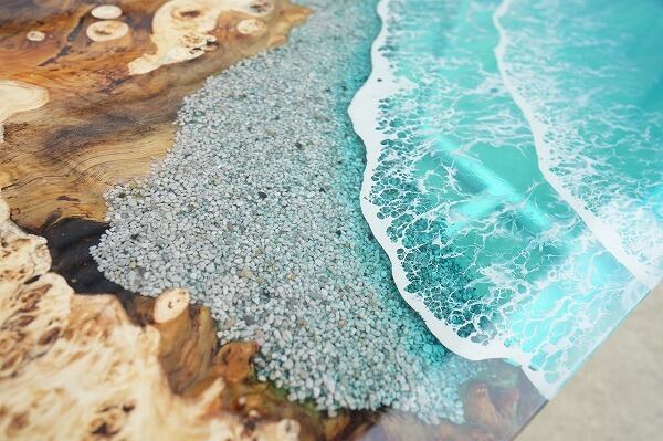 BASE WOOD DESIGN OD缶 ランタン 台座 花台 ポプラ×レジン⑥ 0c53b67f8b4ef1670fdf7da4dc34fd