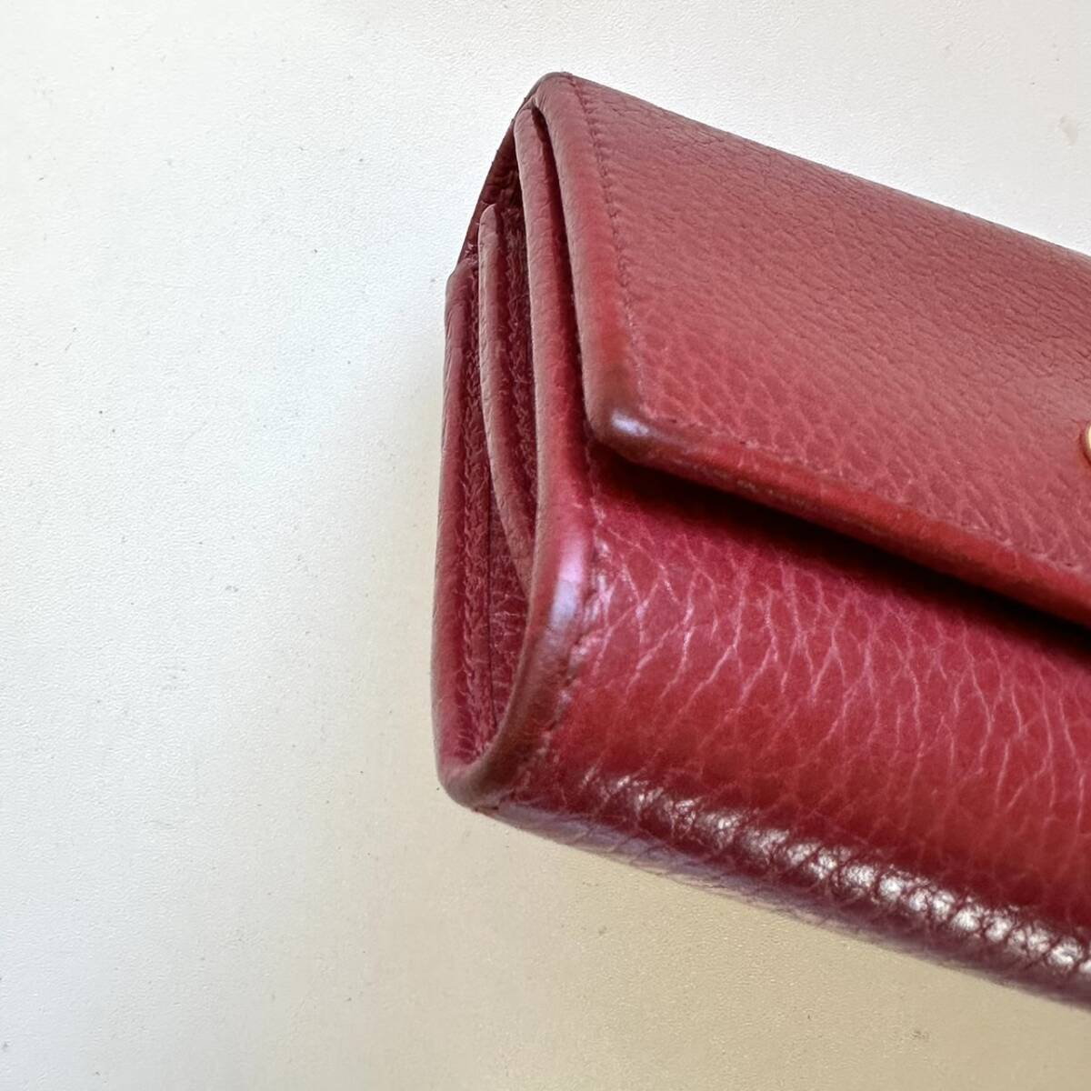 グッチ GUCCI 二つ折り財布 GGマーモント レッド | 万福財布