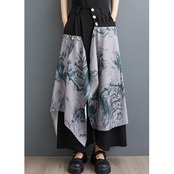 アシンメトリー ラップデザイン ワイドパンツ 00044