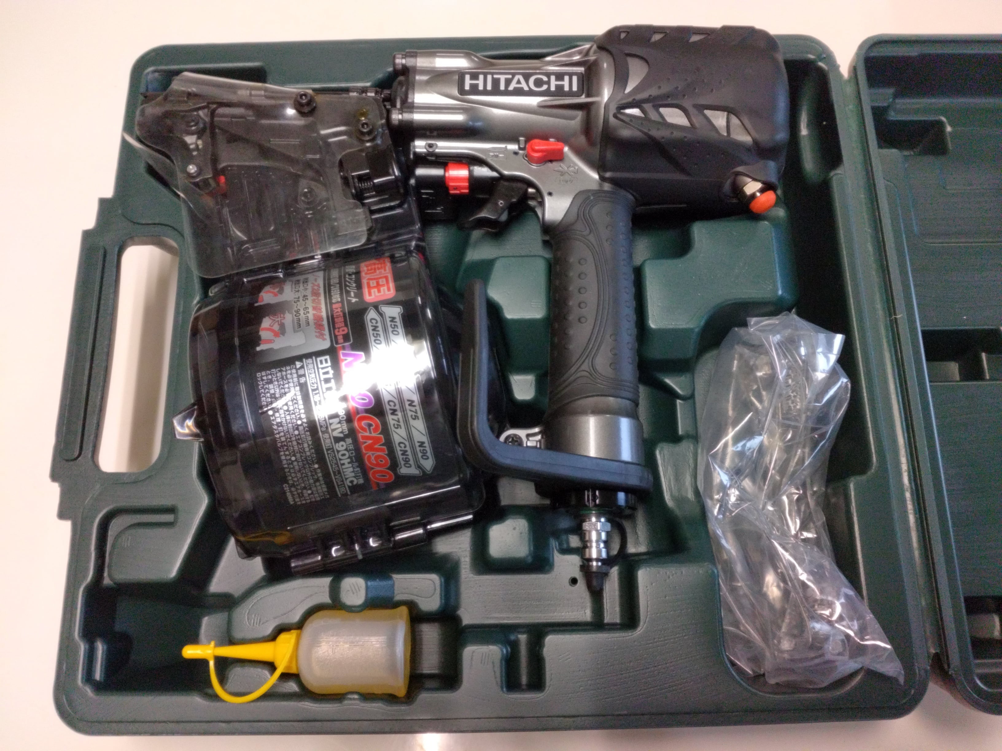 ハイコーキ高圧釘打ち機 NV90HMC メタリックグレー