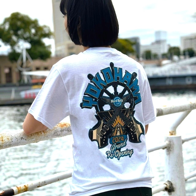 YOKOHAMA 横浜 Re-Opening T-Shirt White