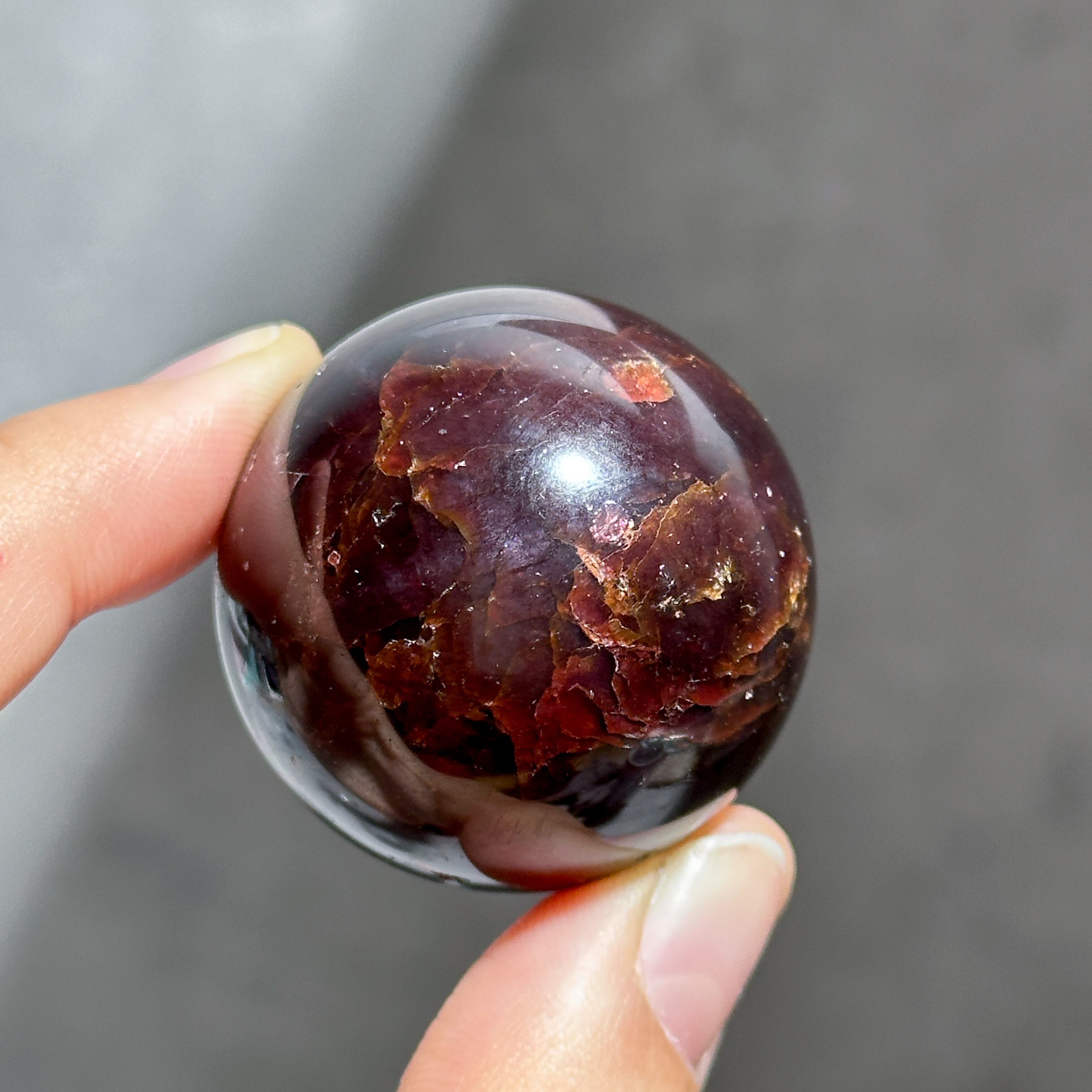 スターガーネット スフィア(丸玉)42◇Garnet◇天然石・鉱物・パワーストーン