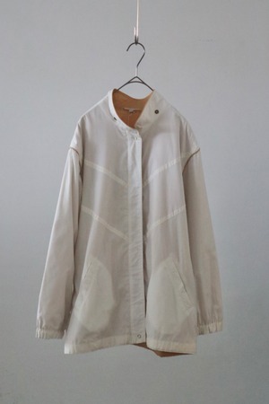 80s-90s Euro stand collar zip blouson