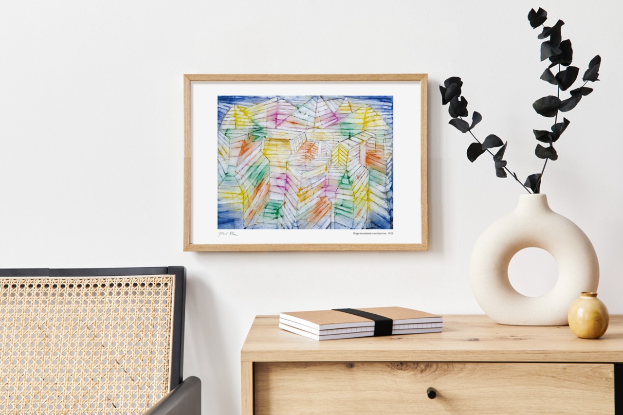 パウル・クレー Stage-mountain-construction アートポスター アブストラクト 名画 絵画 特大 アートパネル AP261 - 2