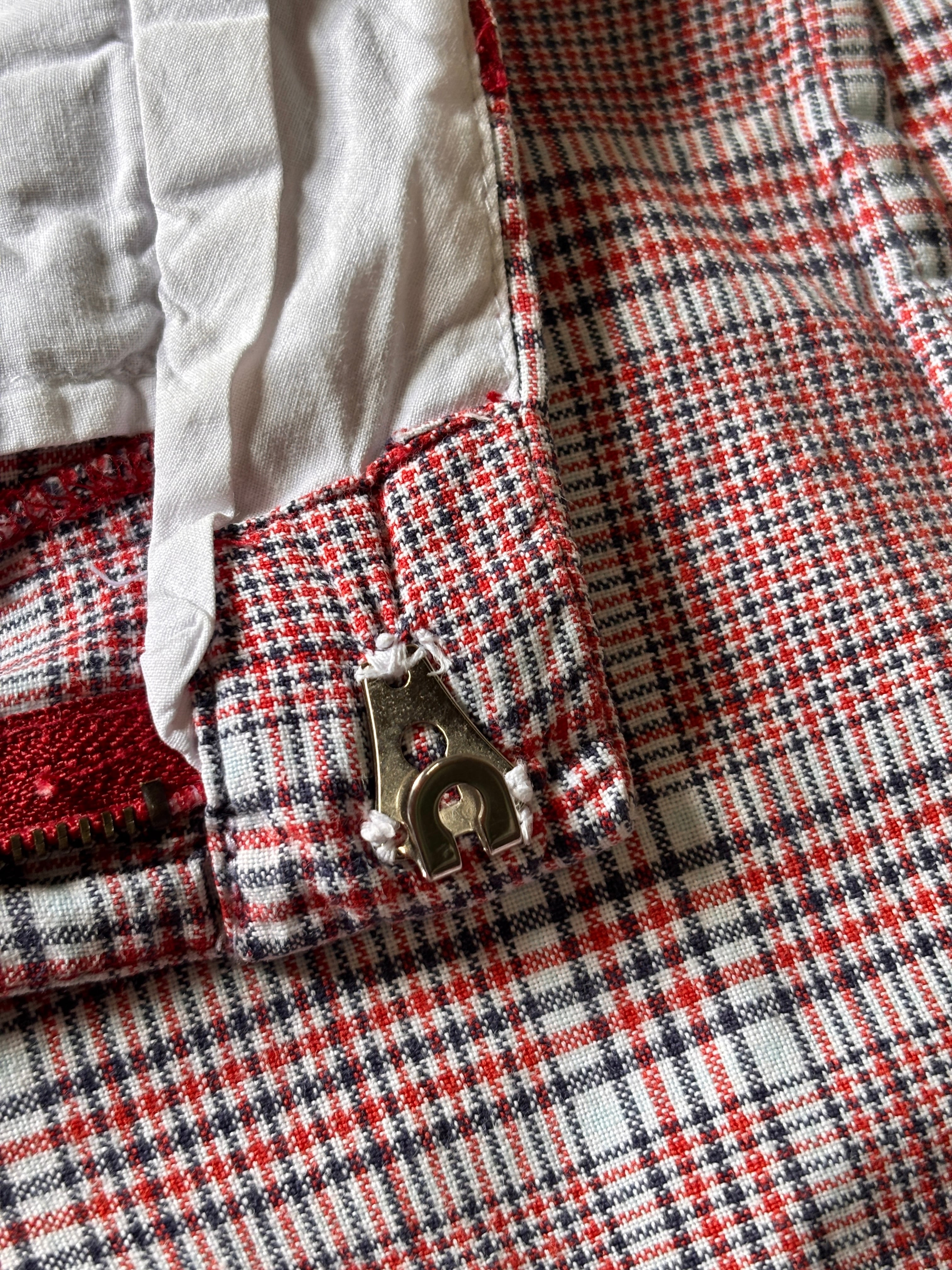 90～00s OLD STUSSY/Check print Shorts/紺タグ/W32/チェック柄ショ