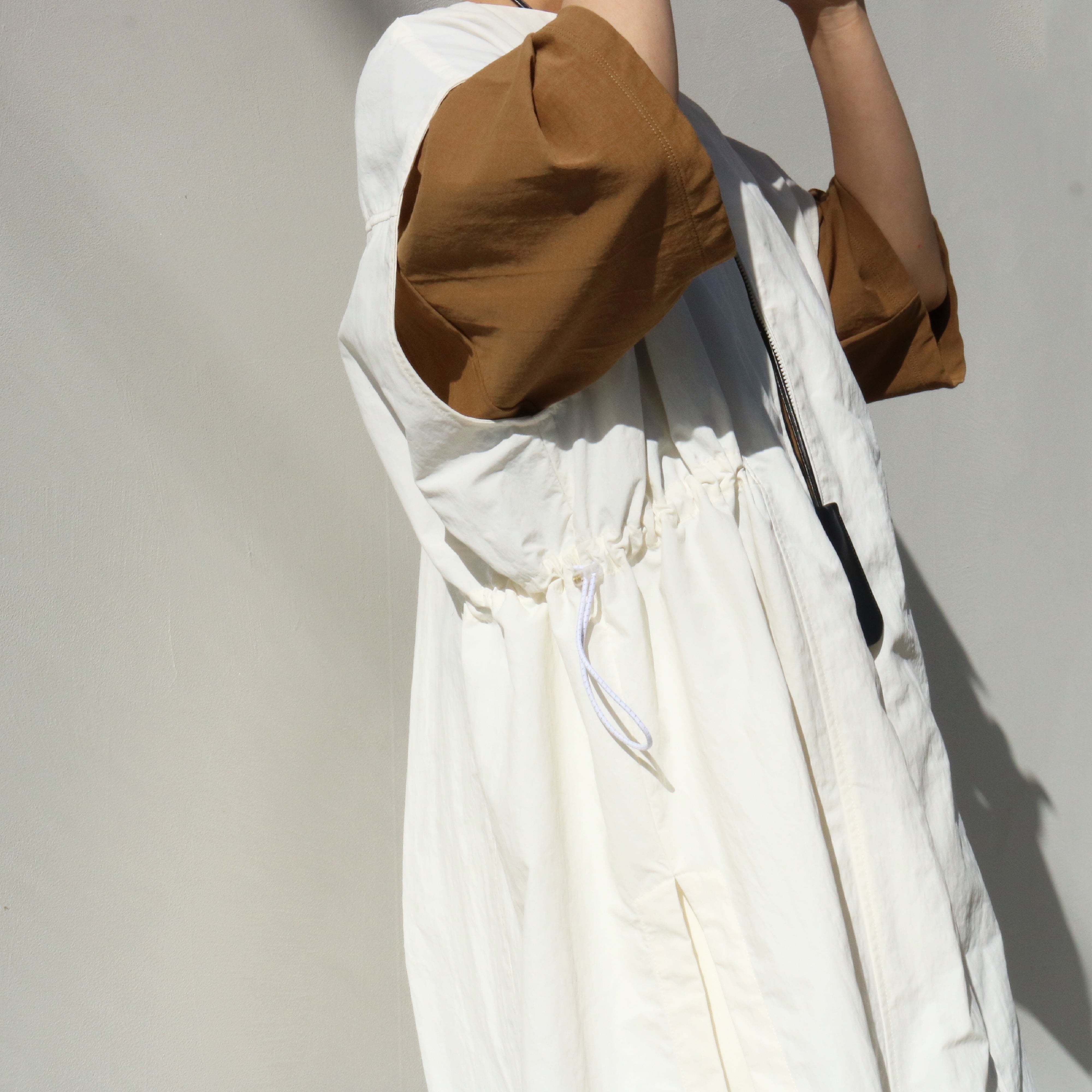 no sleeve nylon coat -made in Japan - | aéré