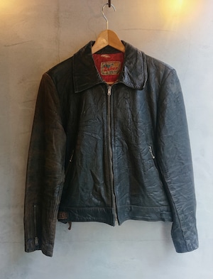 1960s "Zohar Product LEATHER JACKET" MADE IN ENGLAND