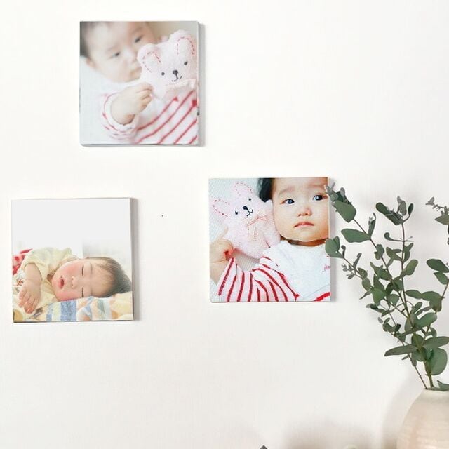 3枚セット キャンバスフォトパネル (100㎜x100㎜ ) | moriworks