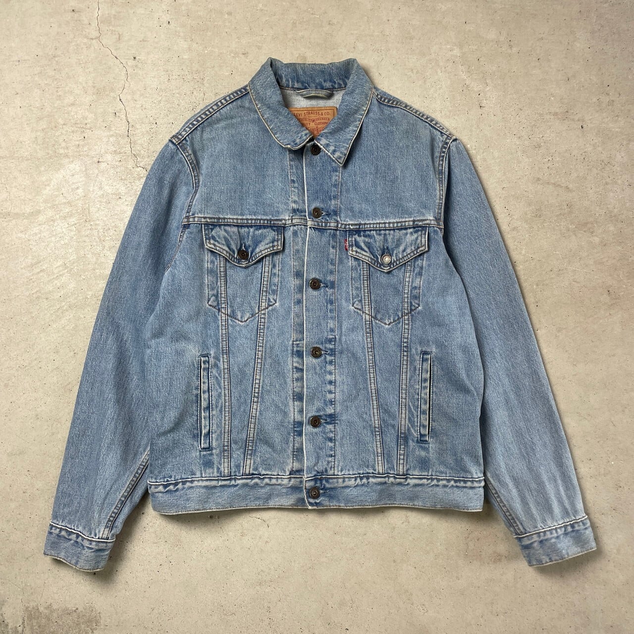 Levi's / リーバイス | 1990s～ Vintage Euro チュニジア製 70503 small e 濃紺 ユーロ トラッカー デニム ジャケット | L | インディゴ | メンズ