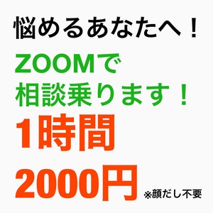 【社会人向け】Zoomにて相談承ります【1時間2000円】