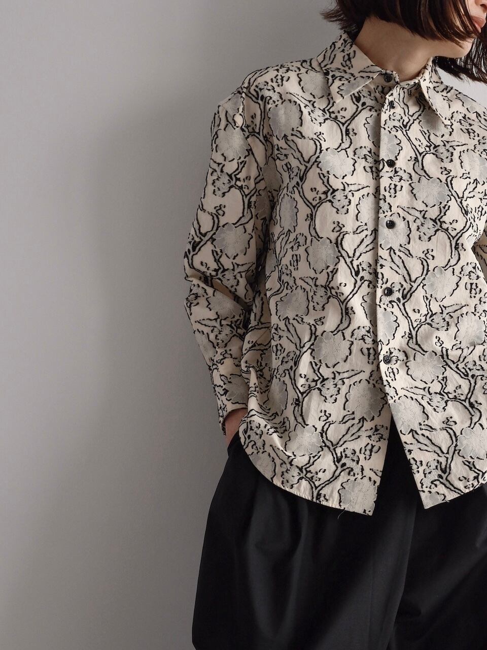 JIL SANDER JACQUARD FLORAL SHIRT | dear closet