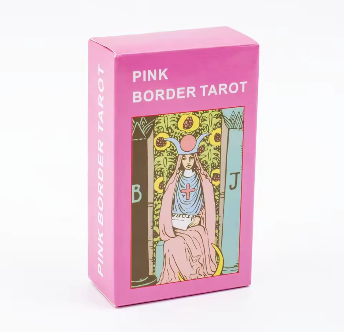 ピンクボーダータロットカード