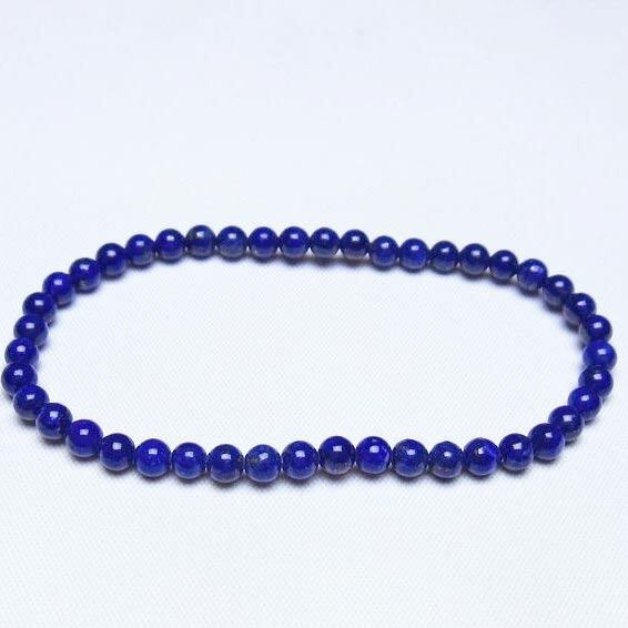 ラピスラズリ ブレスレット 4mm 一点物 メール便可 [M便 1/10] 111-48462