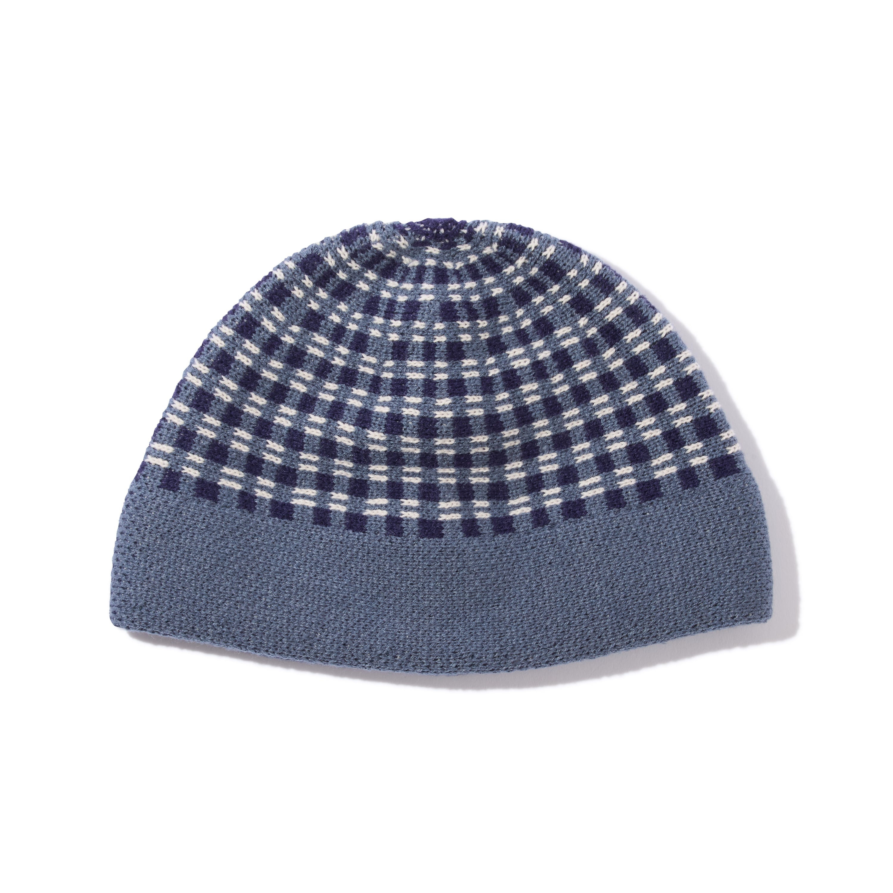 【Diaspora Skateboards】Checkered Single Beanie(Blue)〈国内送料無料〉