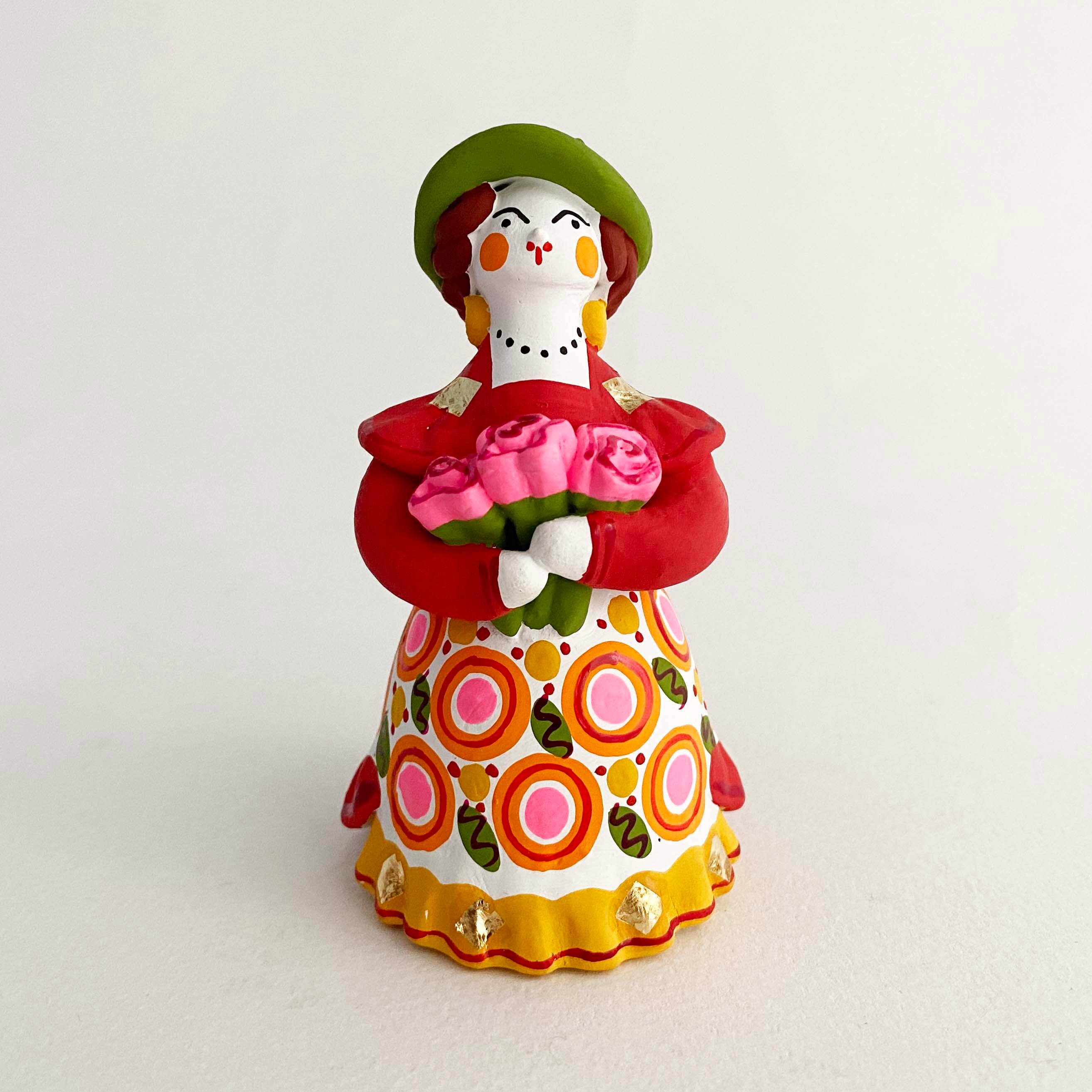 ディムコヴォ土人形 / バラの花束