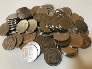 中古コイン 25パイ 500枚 同一柄 ステンレス製