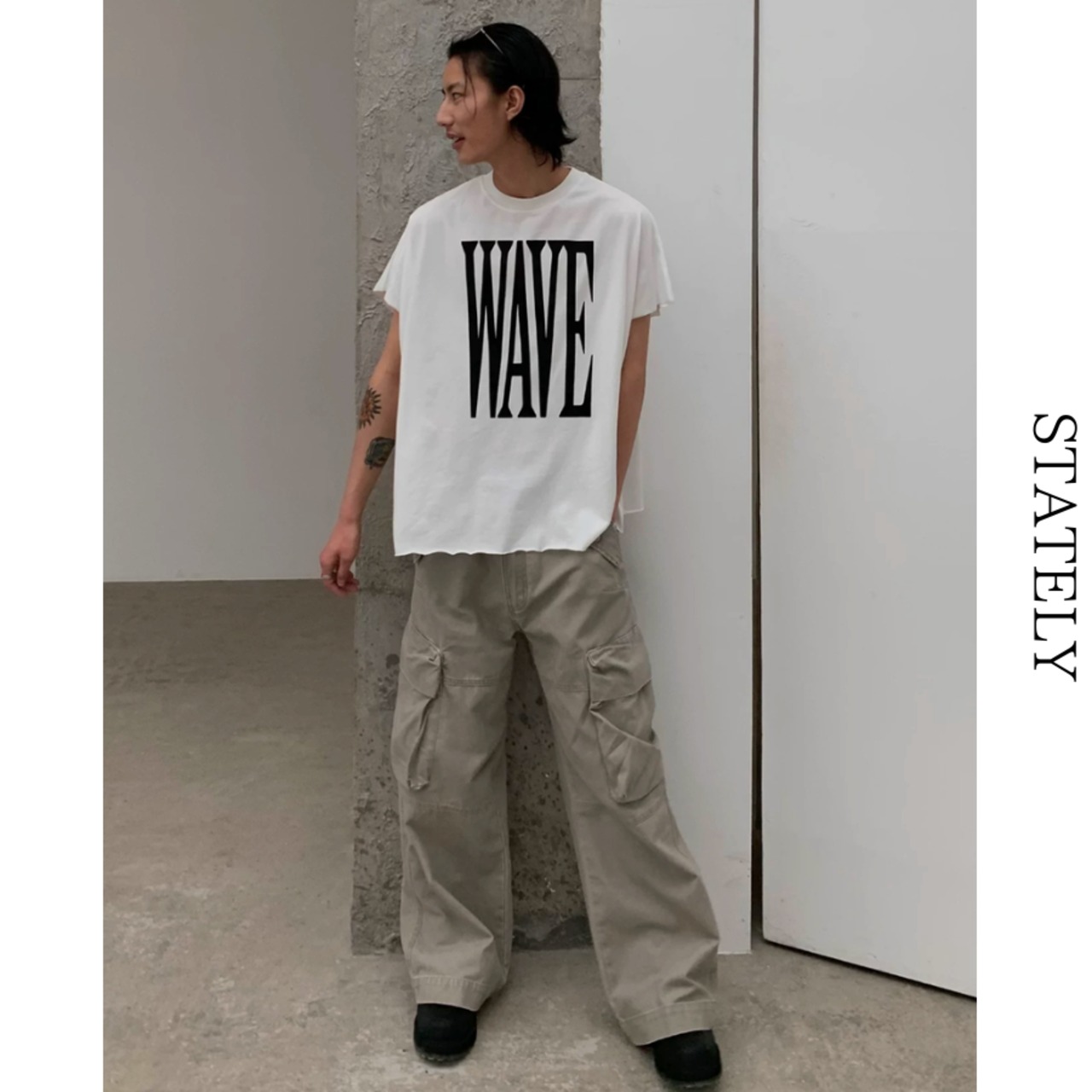 Wave Logo Tee/2color_T296・画像6