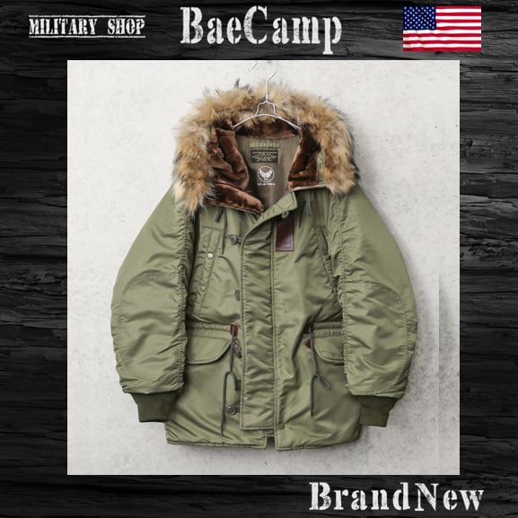 ワイパー] 米軍 AIR CREW N-3 フライトジャケット リアルファー【WP96