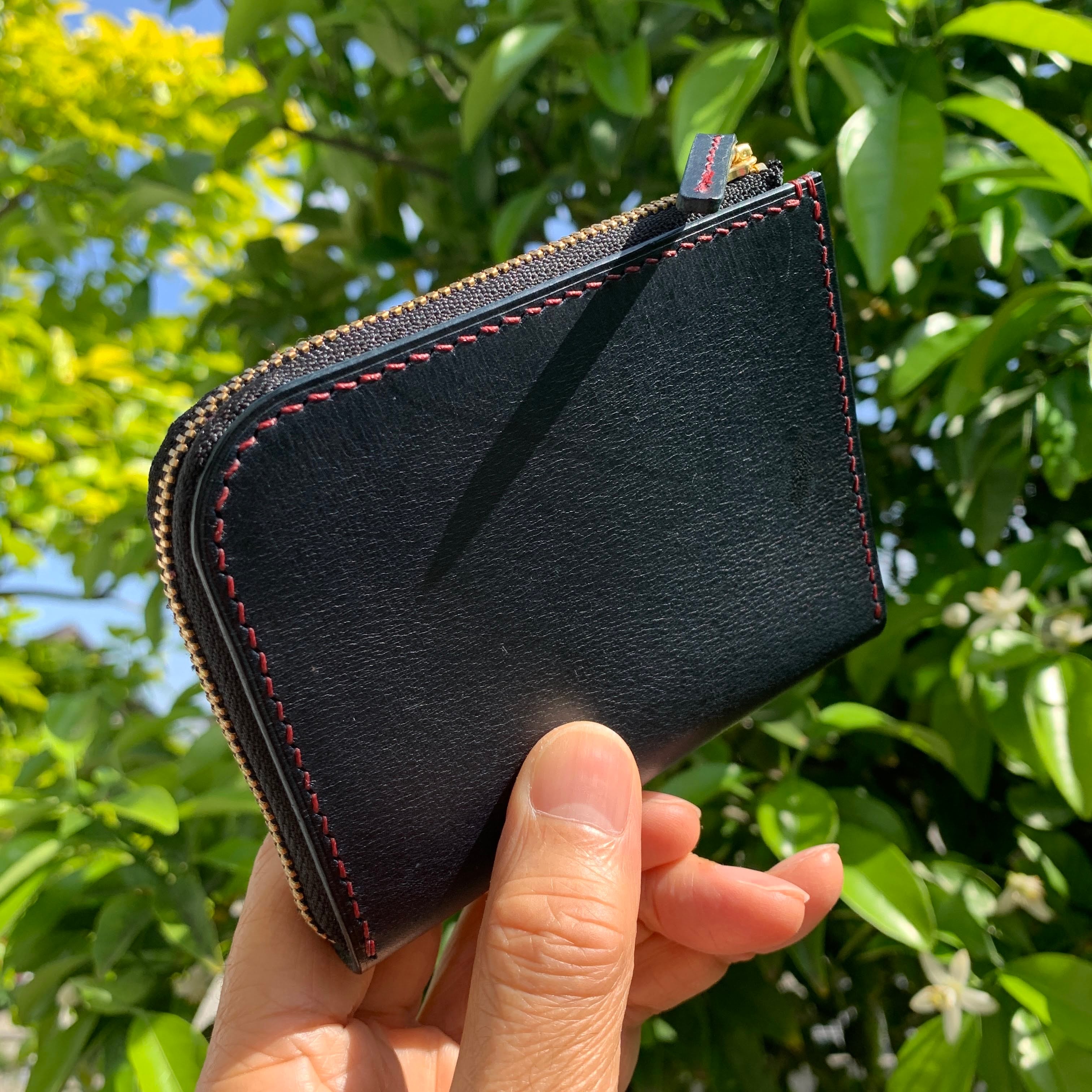 型紙】ハーフLファスナー財布 | さんた屋 <レザークラフトツールの 型紙】ハーフLファスナー財布 | さんた屋 <レザークラフトツールの