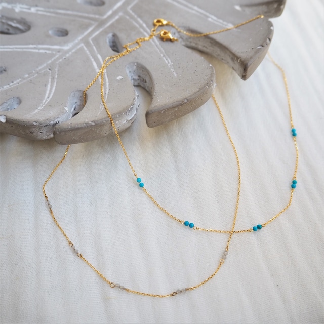 Beads Necklace《BLU/GRY》19385175