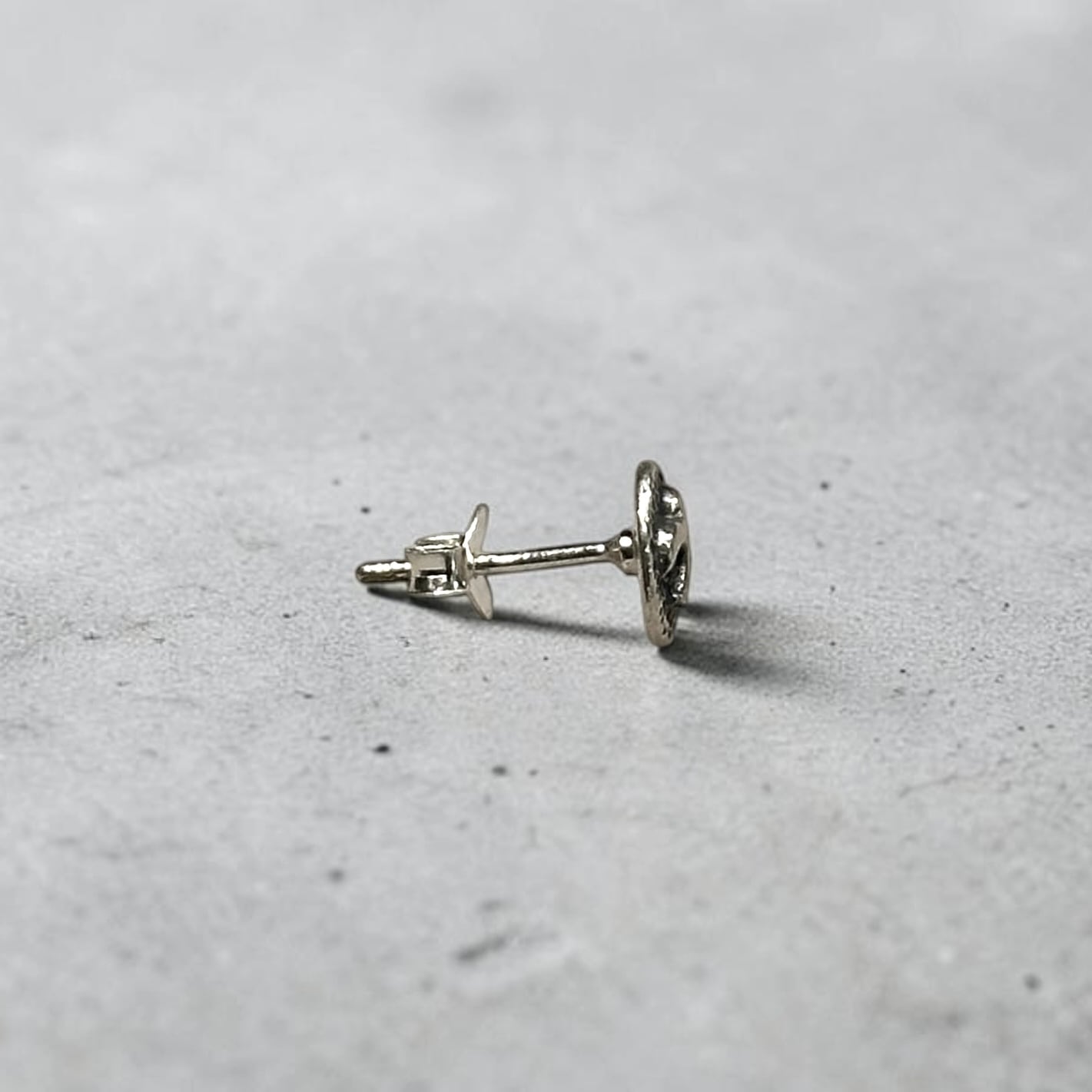 送料無料 シルバー925 イーグルピアス 片耳用 18G シルバー silver925
