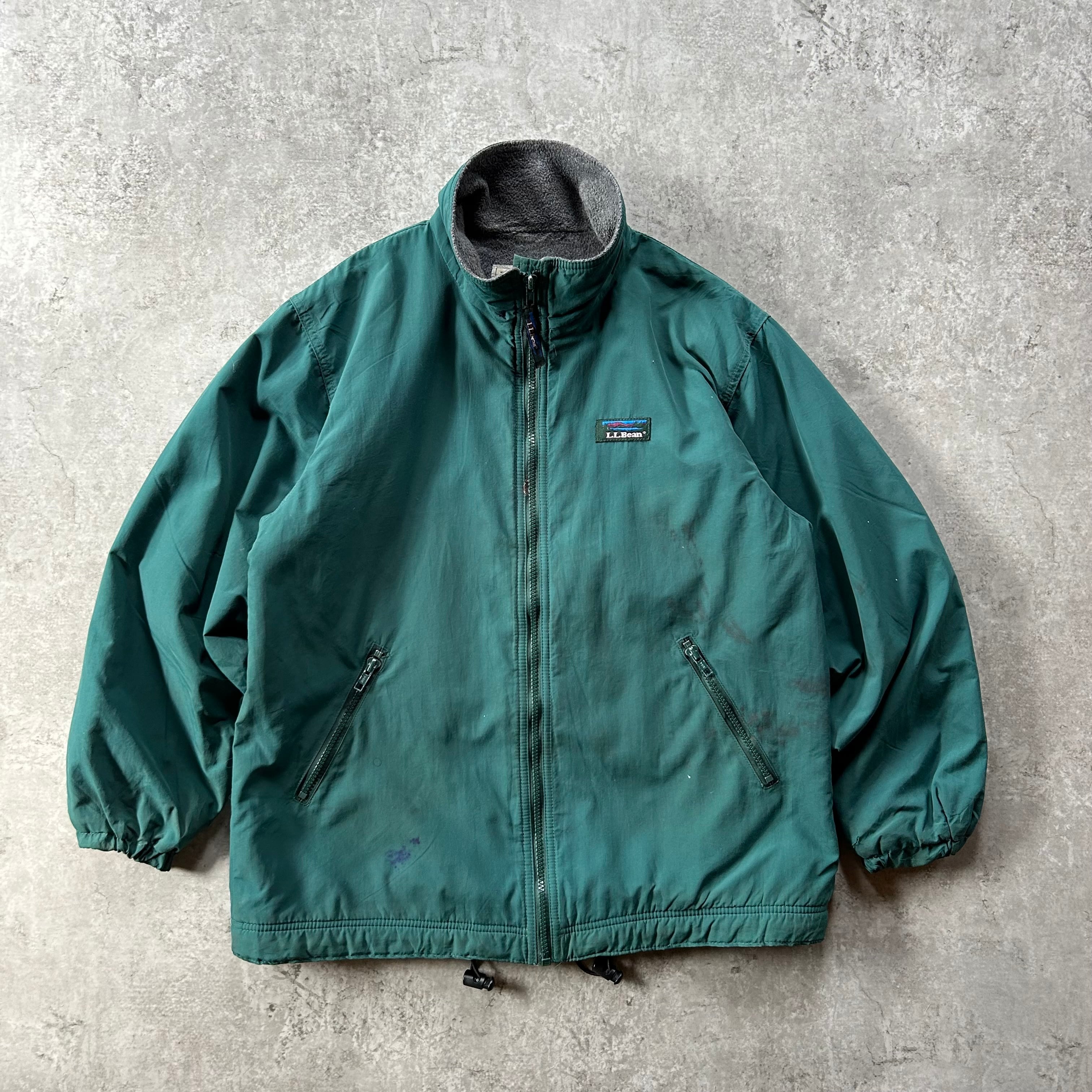 80s エルエルビーン コーチジャケット M オリーブブラウン チンストラップ付 L.L.Bean - 80s エルエルビーン コーチジャケット M オリーブブラウン