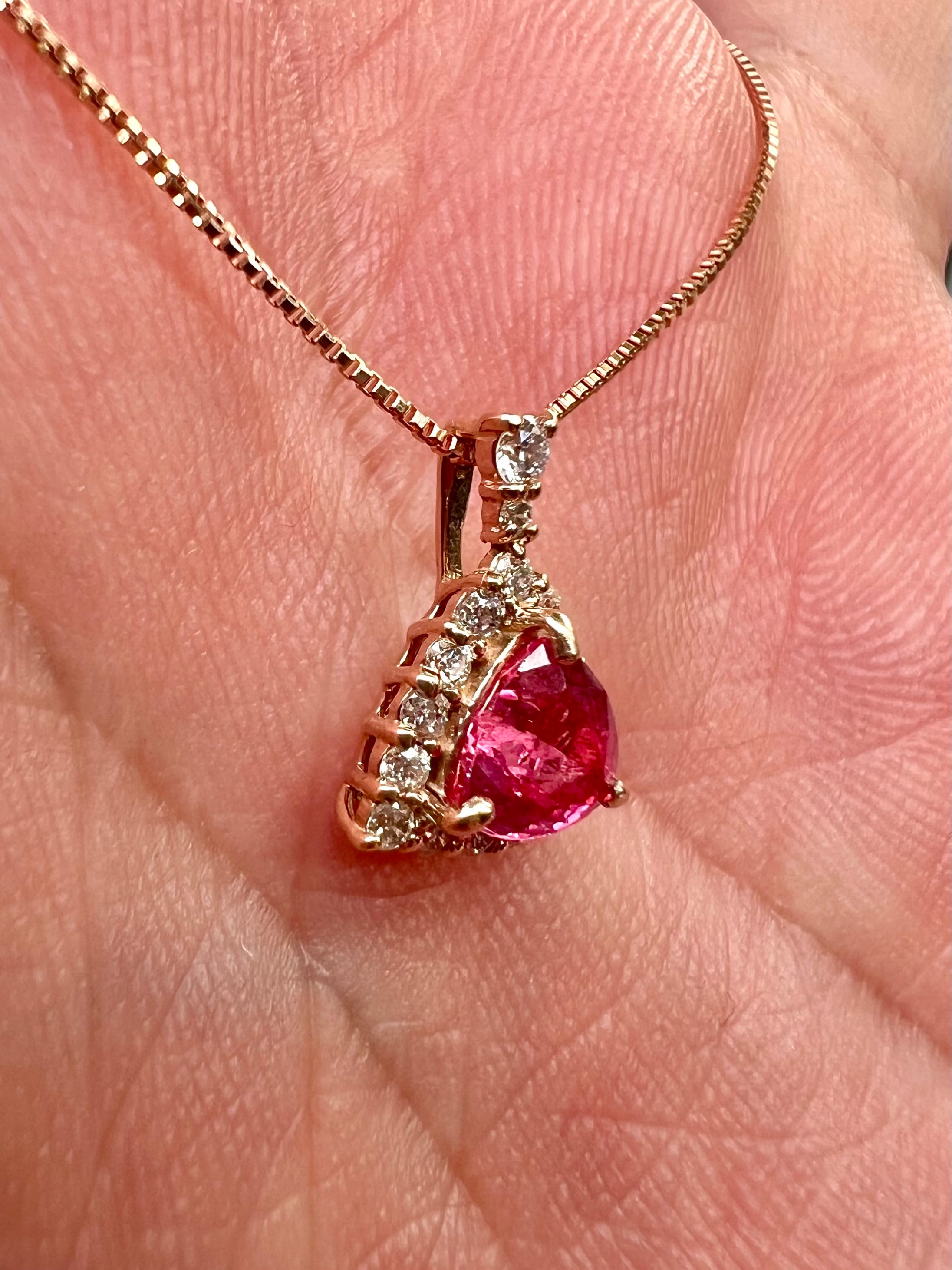 超高発色！AYANA SPINEL 鮮やかアヤナスピネルHOT PINK K18PGダイヤモ