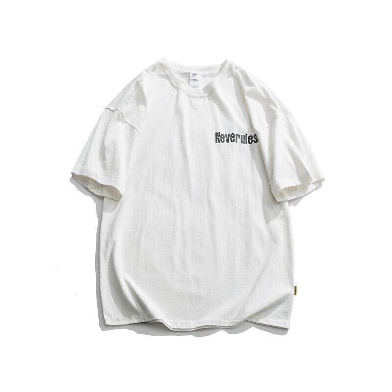 【新作】【送料無料】 ロードヴィンテージサマールーズメンズTシャツラウンドネックeseレトロトレンドレタープリント半袖ボーイズTシャツ-アリババ ショート ハーフスリーブ 夏物 Oネック ビンテージ hip6-161113083045908