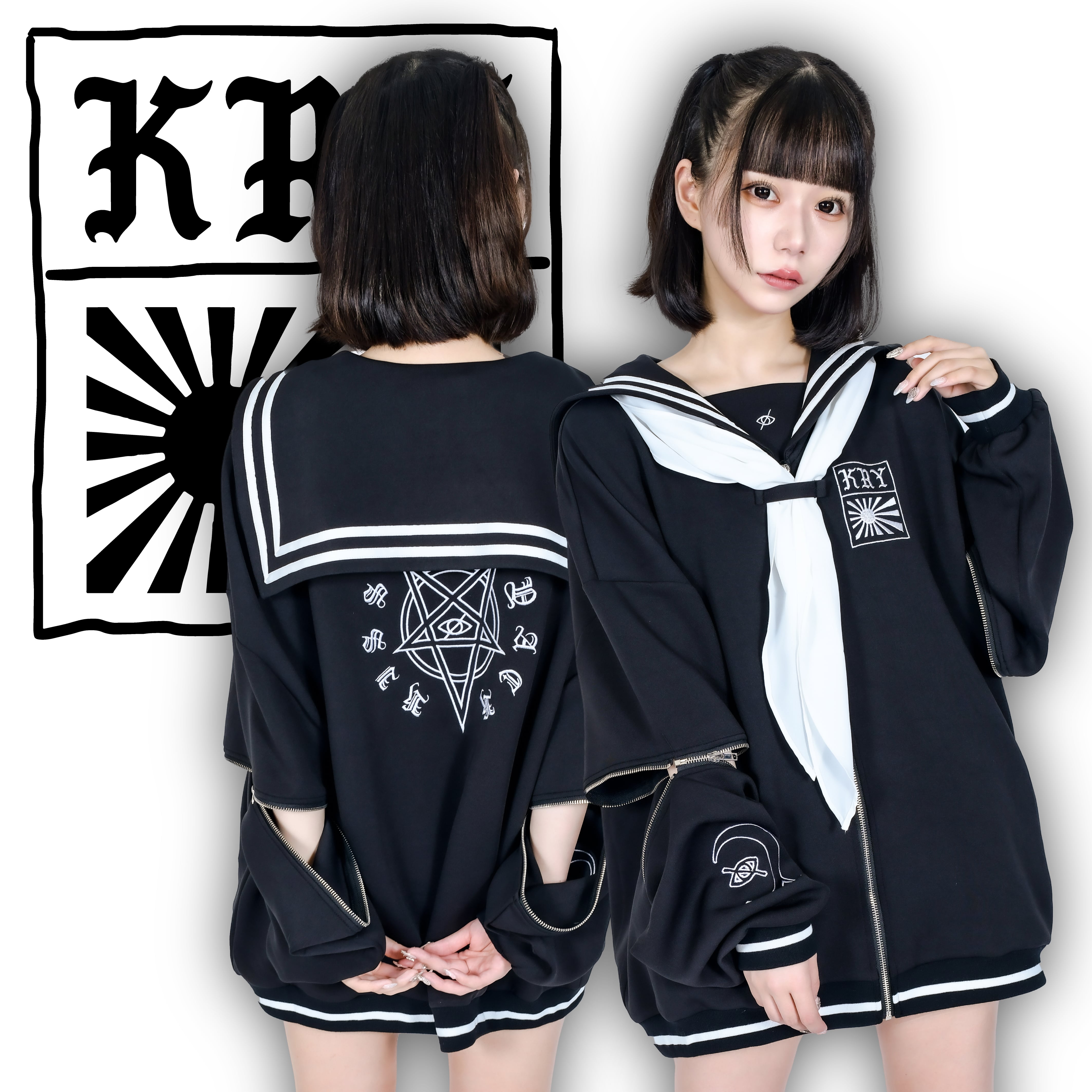 KRY clothing　絶対☆全開　レッドセーラー服