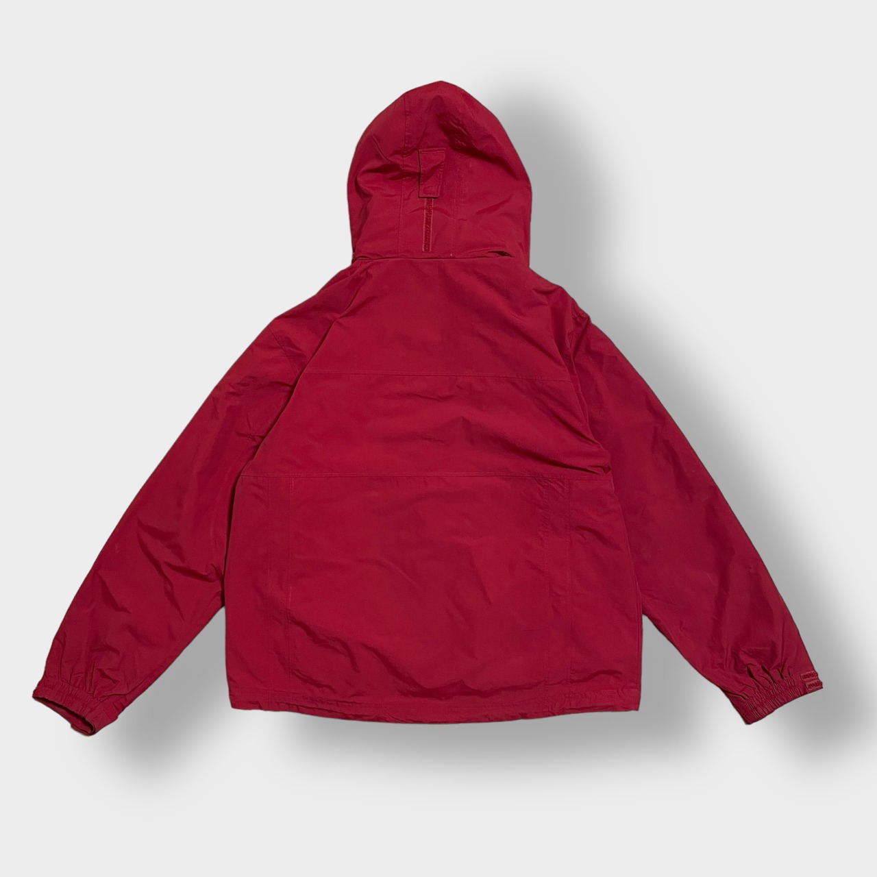 L.L.Bean マウンテンパーカー ナイロンジャケット アウター ジャケット 刺繍ロゴ レッド L アウトドア エルエルビーン US古着